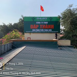 Thi công biển công ty Đáp Thành tại Ninh Bình
