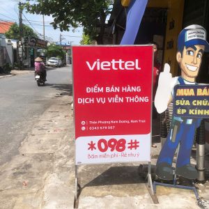 Thi công biển quảng cáo Vietel tại Nam Định
