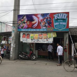 Thi công biển bạt sữa Kun An Trình tại Hải Phòng