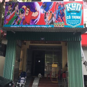 Thi công biển bạt sữa Kun - Cô Thịnh tại Ninh Bình