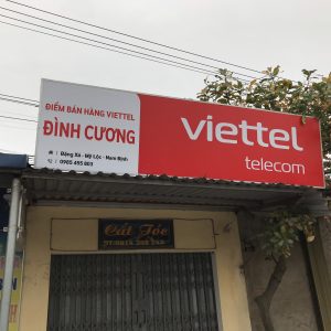 Thi công biển bạt đại lý Viettel tại Nam Định, Ninh Bình