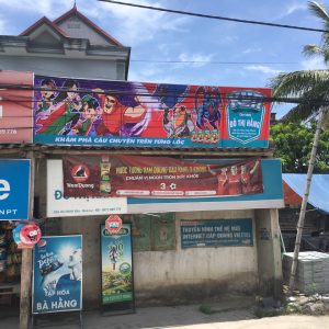 Thi công biển bạt sữa quốc tế Kun