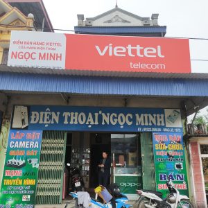 Thi công biển bạt đại lý Viettel tại Nam Định, Ninh Bình