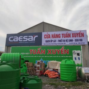 Thi công biển bạt cửa hàng Tuấn Xuyển Ninh Bình