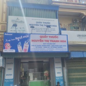 Thi công biển quầy thuốc Nguyễn Thị Thanh Hoa tại Nam Trực Nam Định