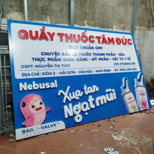 Thi công biển quầy thuốc Tâm Đức tại Hải Hậu Nam Định