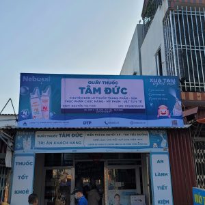 Thi công biển quầy thuốc Tâm Đức tại Hải Hậu - Nam Định