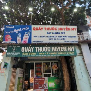 Thi công biển quầy thuốc Huyền My tại Duy Tiên - Hà Nam