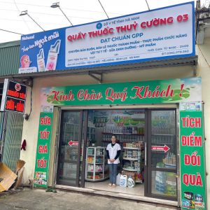 Thi công biển quầy thuốc Thủy Cường 03 tại Bình Lục Hà Nam